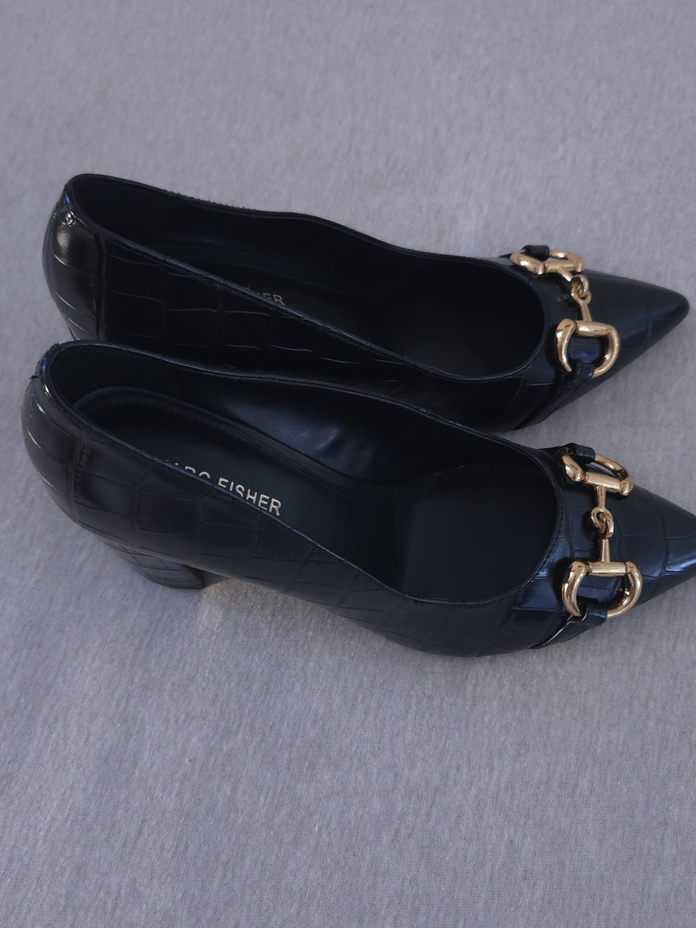 Marc Fisher Gruff Bit High Block Heel Pumps - Picture 4 of 9